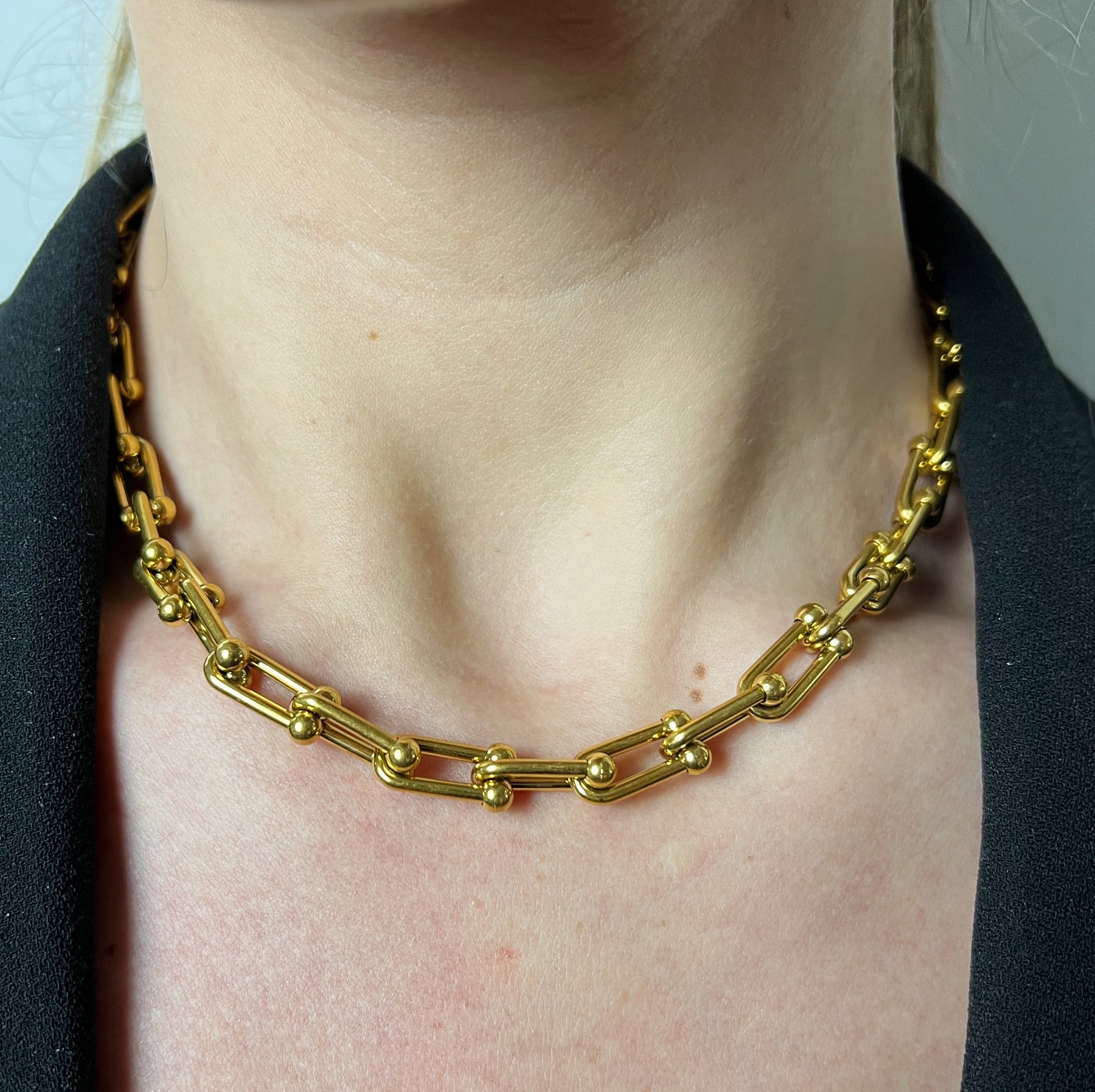 Buy antique gHeru u sHape gold necklace 123vg4194 Online from VaibHav  Jewellers