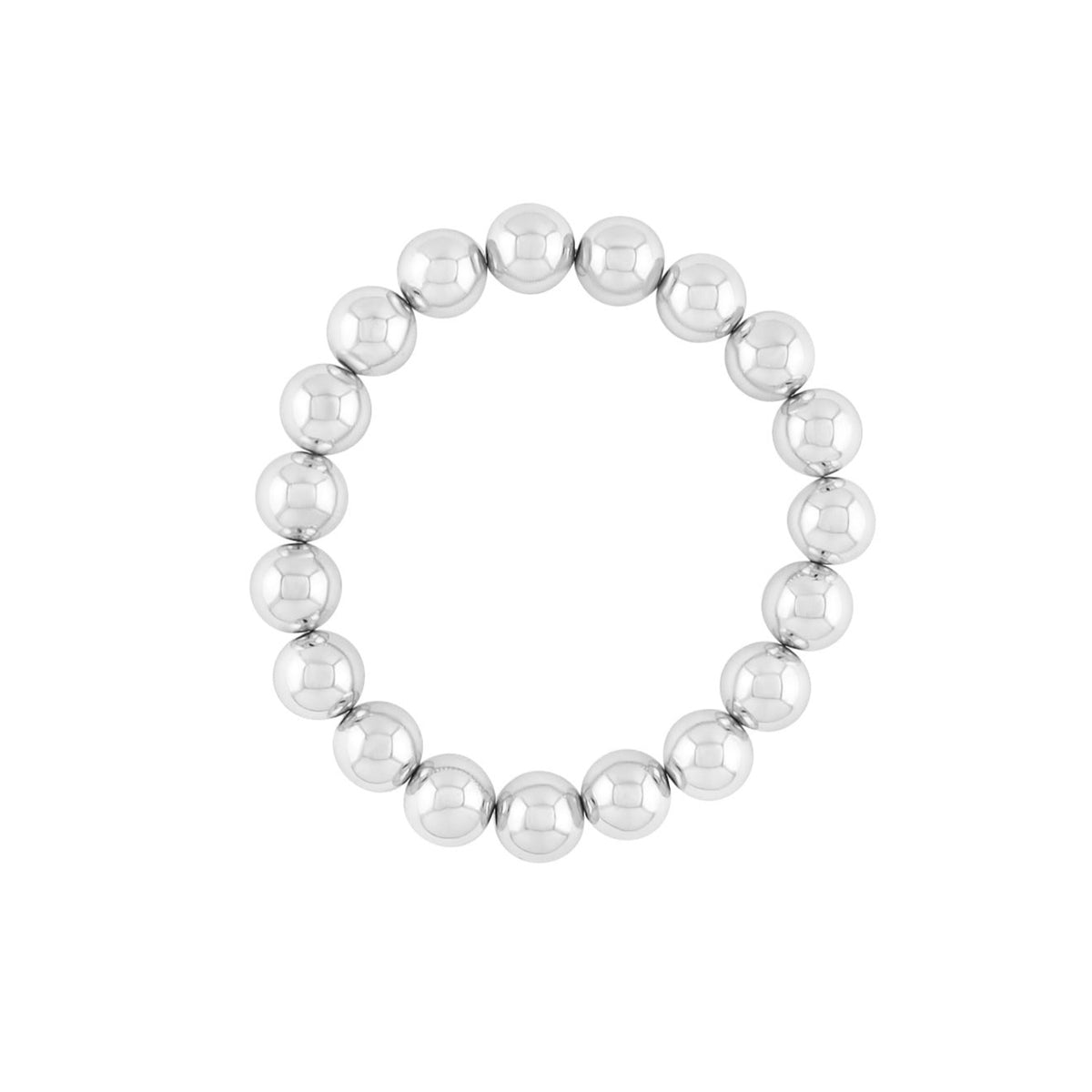 Stainless Bead Bracelet 10mm