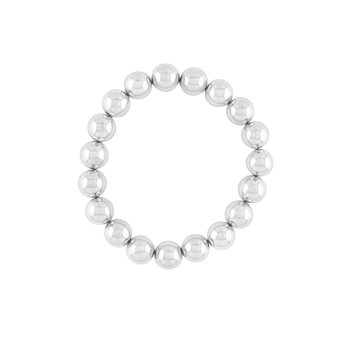 Stainless Bead Bracelet 10mm