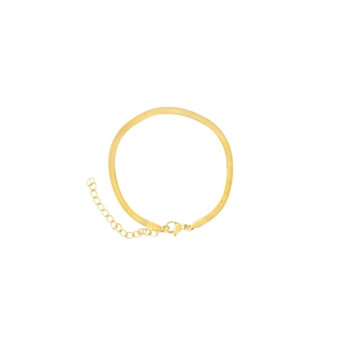 Gold Herringbone Bracelet